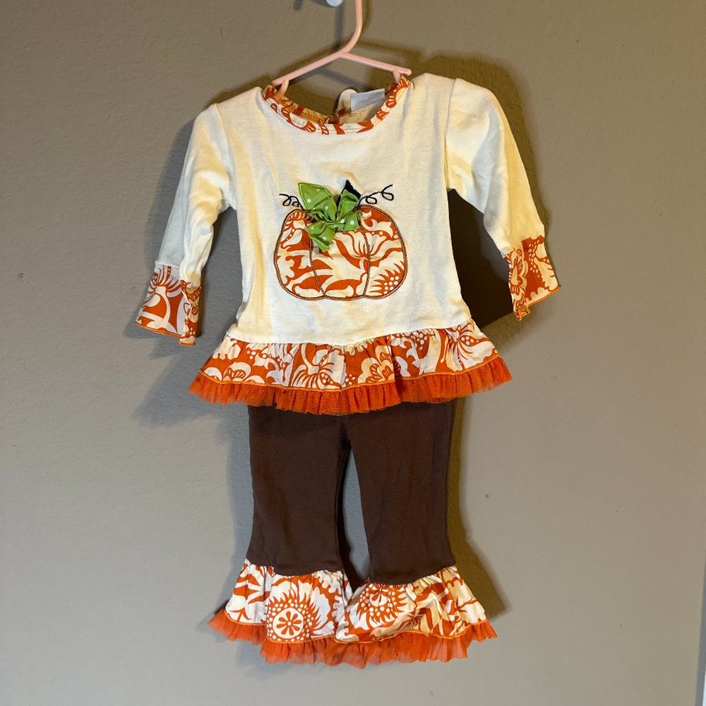 Boutique Pumpkin Top/Pant Set